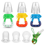 PandaEar Baby Fresh Fruit Food Feeder Nibbler Pacifier (3 Pack) |Training Massaging