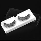 Healthcom 50 Pcs Clear Empty False Eyelash Storage Box Eyelash Packaging Box Plastic Eyelash Tray with Lid Mink Eye Lash Box Holder Bulk Eyelash Case Cosmetic Container Care Storage Organizer,Clear