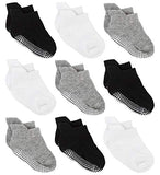 Zaples Baby Non Slip Grip Ankle Socks with Non Skid Soles for Infants Toddlers Kids Boy