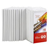 Artlicious Canvas Panels 12 Pack - 2 inch x 4 inch Super Value Pack