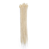20" Dreadlock Extension Ombre For Hip-Hop Synthetic Heat Resistant Crochet Braiding Hair Handmade Reggae Extension Twist Braiding Hairpiece Box Braid For Man Women(15strands/3packs,bleach blonde)