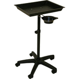 InkBed Black Steel Air-Lift Utility Tray with Removable Utility Cup Tattoo Equipment