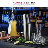 14-Piece Cocktail Shaker Set - Bar Tools - Stainless Steel Cocktail Shaker Set Bartender Kit