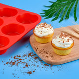 12 Cups Silicone Muffin Pan - Nonstick BPA Free Cupcake Pan 1 Pack Regular Size
