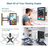 Full Motion TV Monitor Wall Mount Bracket Articulating Arms Swivels Tilts Extension