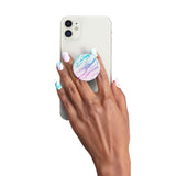 PopSockets: 30 Gel Nails and Matching PopGrip with Swappable Top for Phones and Tablets - Unicorn Marble Spectrum