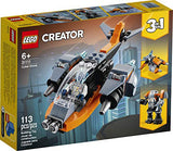 LEGO Creator 3in1 Cyber Drone 31111 3in1 Toy Building Kit Featuring a Cyber Drone