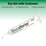 Siccaforte Eye Gel for Dry Eyes | Intensive Dry Eye Gel with Carbomer | Smooth, Moisturizing and Healing for Fresh Eyes | Soothes Irritated and Sore Eyes | Suitable for Day Time Use | Long Term Relief