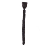 6” Dreadlock Extension Handmade Dread Synthetic Soft Fax Locs Crochet Twist Braiding Reggae Hair Hip-Pop Hair Box Braiding For Men(6Packs/30Strands,Dark Black）