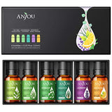 Essential Oils Set - Anjou Aromatherapy Essential Oil Top 6 10ml Pure & Therapeutic