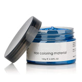 4 Colors Temporary Hair Dye Wax,Instant Hair Dye Wax 4.23 oz Natural Hairstyle Pomade Cream Unisex Hair Wax for men and women(Blue+Purple+White+Gray)