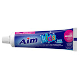 Aim Kids Mega Bubble Berry Anticavity Flouride Gel Toothpaste Alcohol Free Cleans and Protects Helps Prevent Cavities (3 Pack) 4.8 Ounce Each
