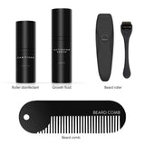 Beard Growth Kit For Men Beard Growth Activator Serum- Include Beard Roller Sanitizer And Comb - For Beard Rapid Growth And Thickening