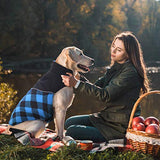 Kuoser Dog Winter Coat, Reflective Cold Weather Dog Jacket, Reversible British Style