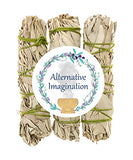 Premium California White Sage 4 Inch Smudge Sticks - 3 Pack. Use for Home Cleansing