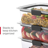 Rubbermaid Leak-Proof Brilliance Food Storage Set | 1.3 Cup Plastic Containers