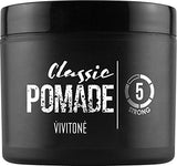 Vivitone Pomade For Men 4 oz. - Strong Hold and Shine with a Fresh Scent. WATER SOLUBLE