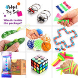 Sensory Fidget Toys Set, 25 Pcs, Stress Relief and Anti-Anxiety Tools Bundle for Kids and Adults