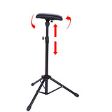 Tattoo Armrest Tripod, Soft Sponge Foam Pad Armrest Tripod Stand Arm Bar Leg Rest Chair with Adjustable Height PU Leather for Salon Tattoo