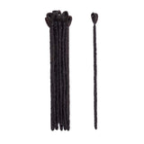 12” Dreadlock Extension For Man Handmade Synthetic Reggae Extension Twist Braiding Hairpiece For Hip-Hop Crochet Braiding Hair Heat Resistant Box Braid For Women(15strands/3packs,dark brown)