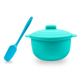 Wax Pot Set for Wax Warmer, Reusable & Non-stick Silicone Waxing Spatulas and pot for Hard Wax Heater, Easy to clean Wax Boiler Set of 2