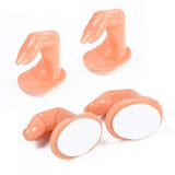 Practice Finger Nail Art Practice Finger Plastic Fake Fingers with Nails for Hand Nail Art Training Display Decoration Tools (20pcs)