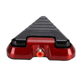 Triangle Foot Switch, Zinc Alloy Foot Pedal with Anti-skid Pad, RCA (Red)