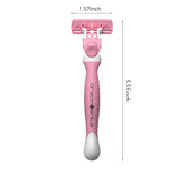 DreamGenius Razors for Women Shaving,6-Blade Womens Razors Includes 2 Handles and 19 Refills,Value Shaver for Women Pack, Non-Slip Travel Carry,Pink