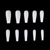 KADS Coffin Nails Long Fake Nails Acrylic Nails Coffin Shaped Ballerina Nails Tips 500pcs Full Cover False Nail Artificial Nails with Case for Nail Salons and DIY Nail Art 10 Sizes (HC70)