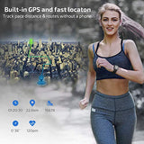 LETSCOM Smart Watch, GPS Running Watch Fitness Trackers with Heart Rate Monitor