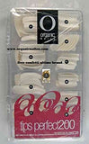French White Perfect Tips Organic Nails Free Confetty Ultimo