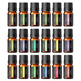 Essential Oils, Anjou 18PCS Aromatherapy Oil Upgraded Gift Set Pure & Therapeutic Grade