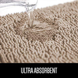 Gorilla Grip Original Luxury Chenille Bathroom Rug Mat, 17x24, Extra Soft and Absorbent