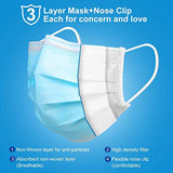 Disposable Face Mask, Face Masks of 50 Pack Disposable Mask (Blue)