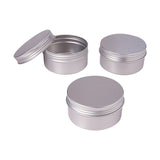 PH PandaHall 20 Pack 2.7oz Screw Top Metal Steel Tins Aluminum Tin Cans Jar Empty Slip Slide Round Containers For Lip Balm, Crafts, Cosmetic, Candles, Storage Kit
