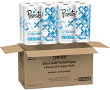Amazon Brand - Presto! 308-Sheet Mega Roll Toilet Paper, Ultra-Soft, 24 Count