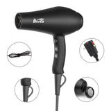 1875W Ionic Hair Dryer with Diffuser, Professional Powerful Fast Dry Blow Dryer with Concentrator Attachments, Adjustable 3 Heat & 2 Speed