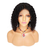 Yaster Hair 100% natural human hair in Brazil black curly wig BOB wig 150% density suitable for black women thick hair adjustable mesh cap size