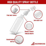 Asombrose 2 oz/60ml Small Spray Bottle Pack of 4 for Cleaning Solutions, Essential Oils