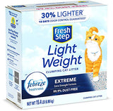 Fresh Step Lightweight Extreme Cat Litter, Scented with Febreze, 15.4 Lb