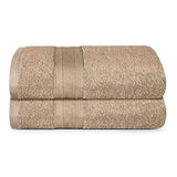 TRIDENT Soft and Plush, 100% Cotton, Highly Absorbent, Super Soft, 2 Piece Bath Towel