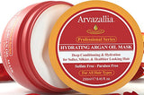 Hydrating Argan Oil Hair Mask and Deep Conditioner By Arvazallia for Dry or Damaged