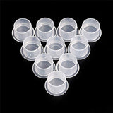 Tattoo Ink Caps - Yuelong 1000Pcs Disposable Microblading Makeup Tattoo Ink Cups With Base, Pigment Ink Caps Sizes 17mm Large for Tattoo Ink Tattoo Kits Tattoo Supplies (17MM-1000PCS)