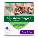 Advantage II Flea Prevention and Treatment for Large Cats, Over 9 Pounds