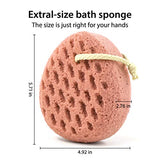 BAIMEI Bath Sponge, Sponge Loofah Body Scrubber, Shower Pouf Cleaning Loofahs