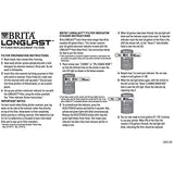 Brita Longlast Water Filter, Longlast Replacement Filters for Pitcher and Dispensers