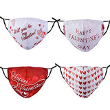 Cloth Reusable Face Mask Women Men Pink Happy Valentines Day Holiday Love Pretty