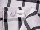 Mixed Flat & Terry Kitchen Towels | Two Sets of 3 18 x 28 Inches | 4 Flat Weave Towels