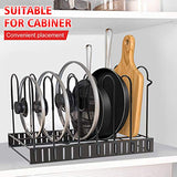 Pot Rack Organizers, G-TING 8 Tiers Pots and Pans Organizer, Adjustable Pot Lid Holders