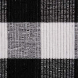 DII Buffalo Check Collection Classic Tabletop, Placemat Set, 13x19, Black & White 6 Count